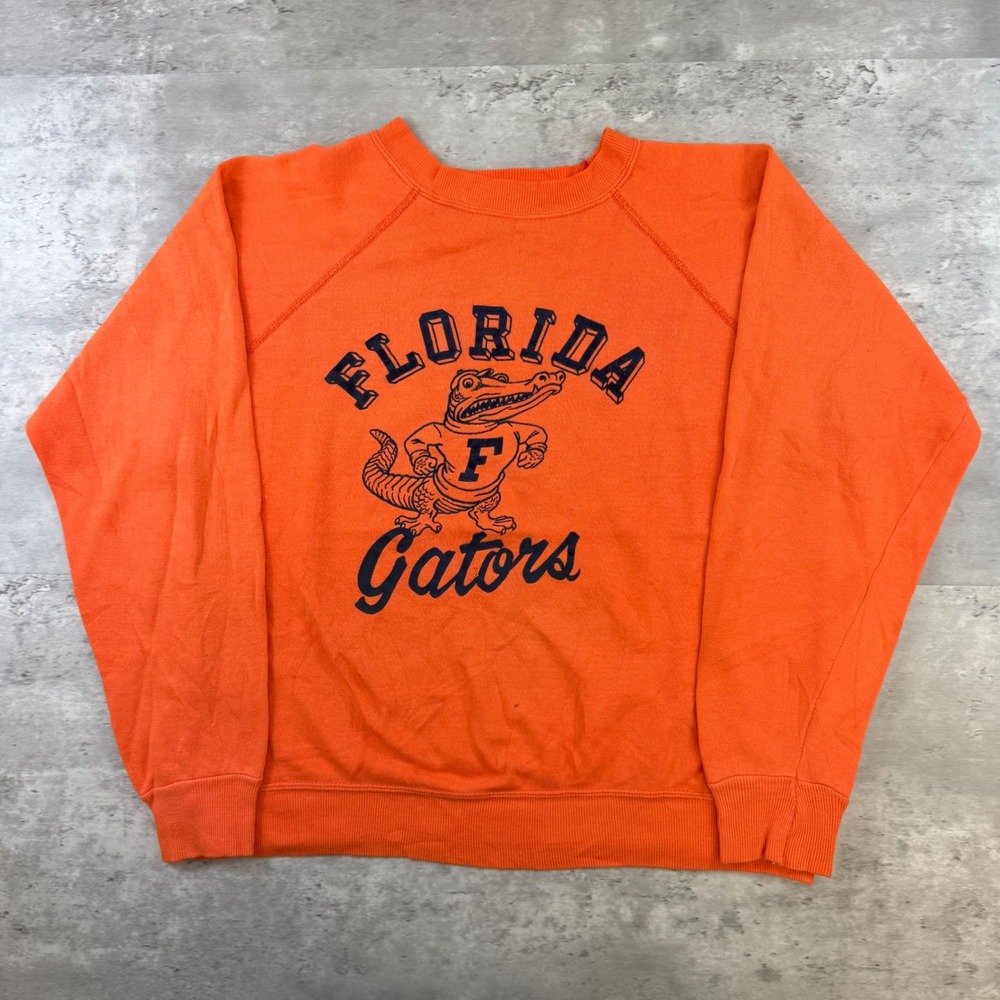 Vintage Artex Florida Gators Sweatshirt Orange Raglan Made in USA Large